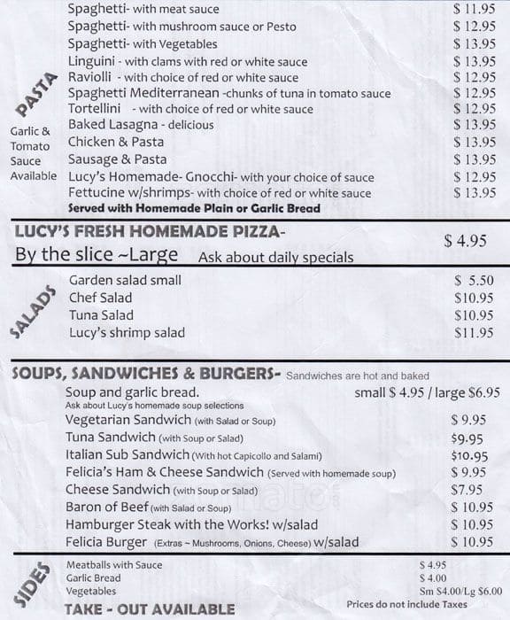 Menu of Felicia’s photo4