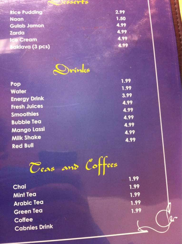 Menu of Al-Quds Kebab House & Cafe photo5