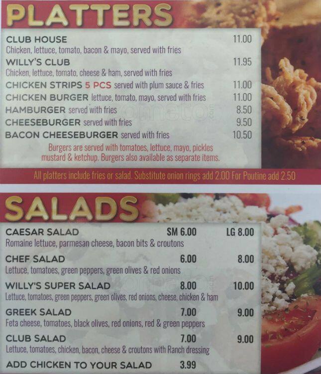 Menu of Willy’s Pizza photo5