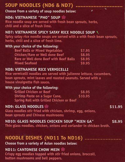 Menu of Funky Thai 2 Go photo6