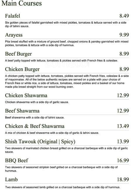 Menu of Paramount Fine Foods photo5