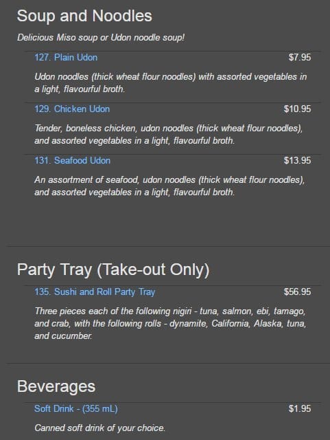 Menu of Sushi Kimu photo18