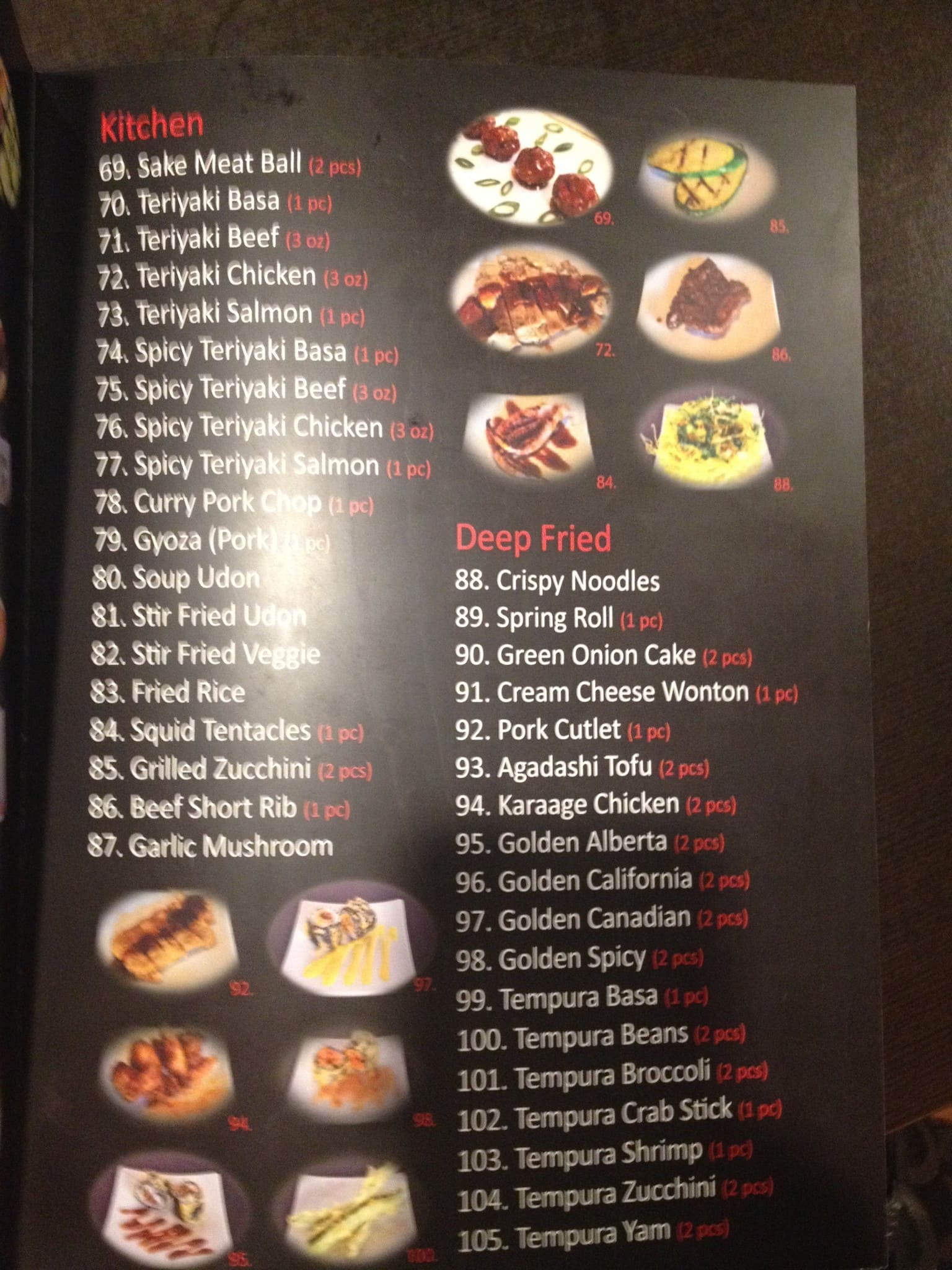 Menu of Watari photo4