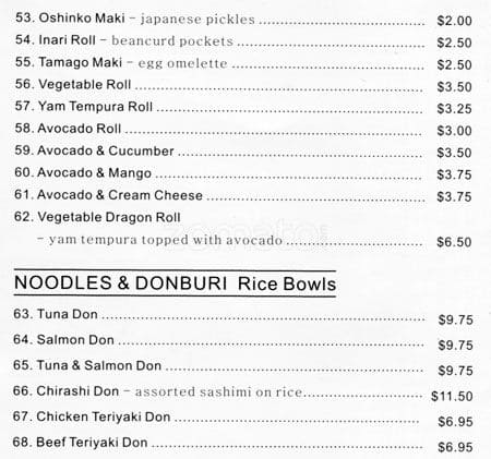 Menu of Katei Sushi photo6