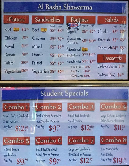 Menu of Al Basha Shawarma photo2