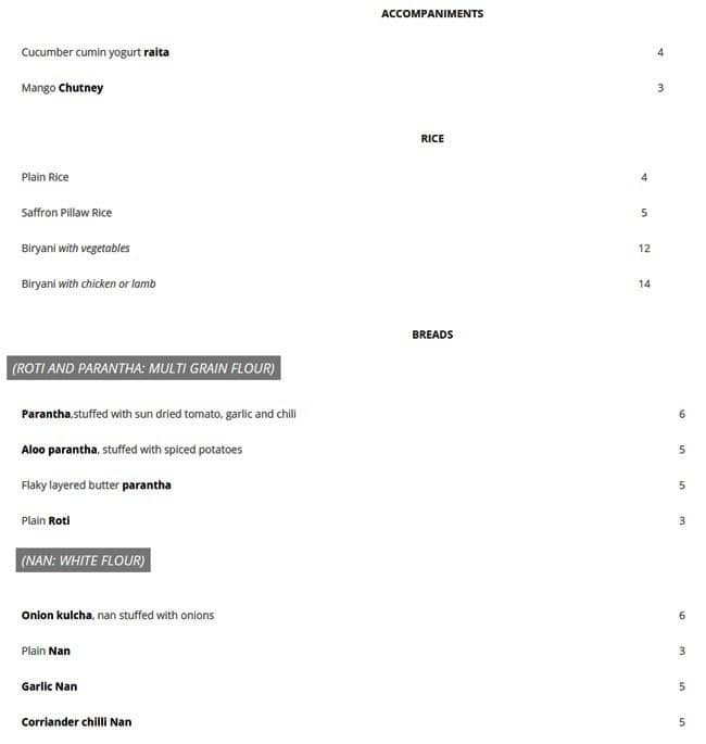 Menu of 259 Host photo5