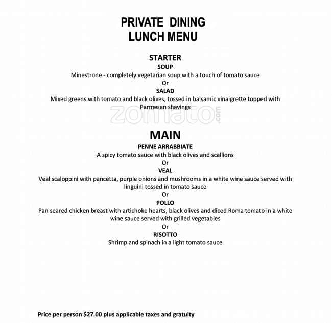 Menu of La Vecchia photo6