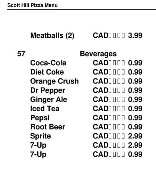 Menu of Scott Hill Pizza photo10