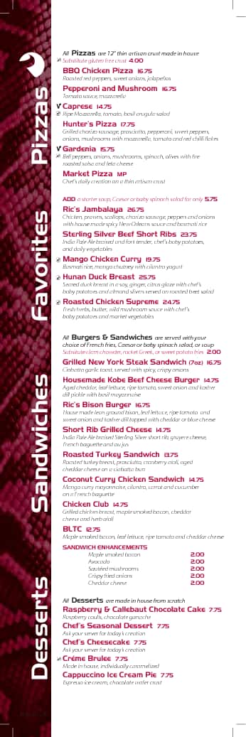 Menu of Ric’s Lounge and Grill photo4