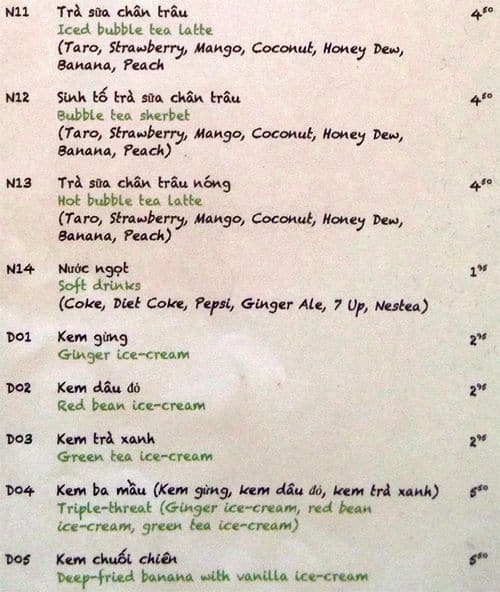 Menu of Pho Tuan photo10