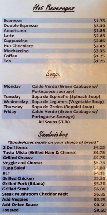 Menu of Caldense Bakery photo2