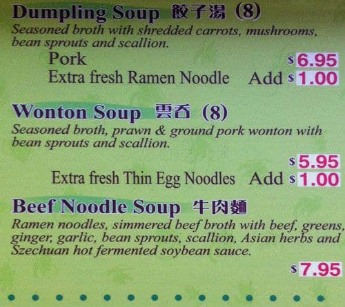 Menu of Coco Noodle Express photo5