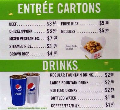 Menu of Manchu Wok photo3