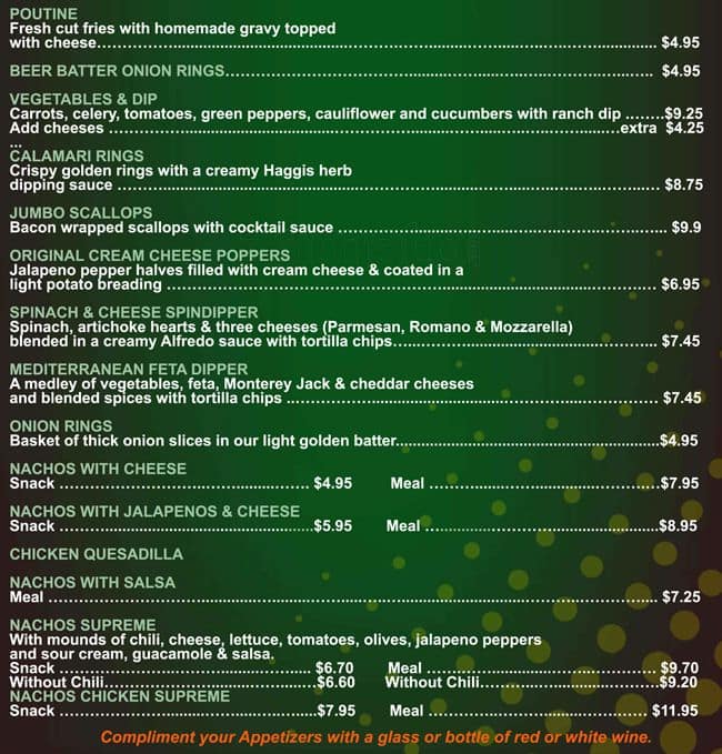 Menu of The Fossil & Haggis photo3