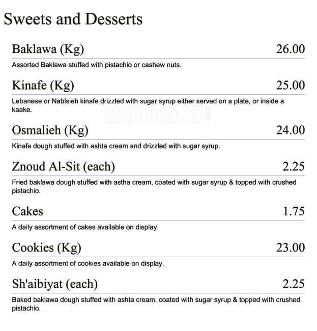 Menu of Paramount Fine Foods photo14