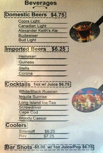 Menu of Brewster’s Roadhouse photo5