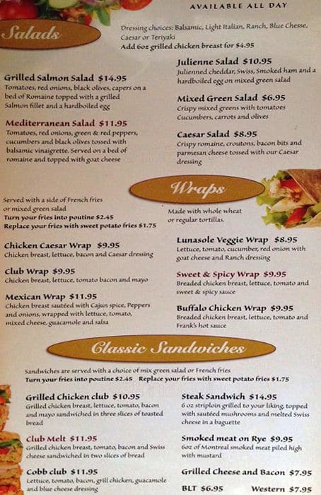 Menu of Lunasole Resto Bar photo3