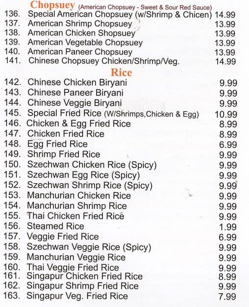 Menu of India Curry House photo7