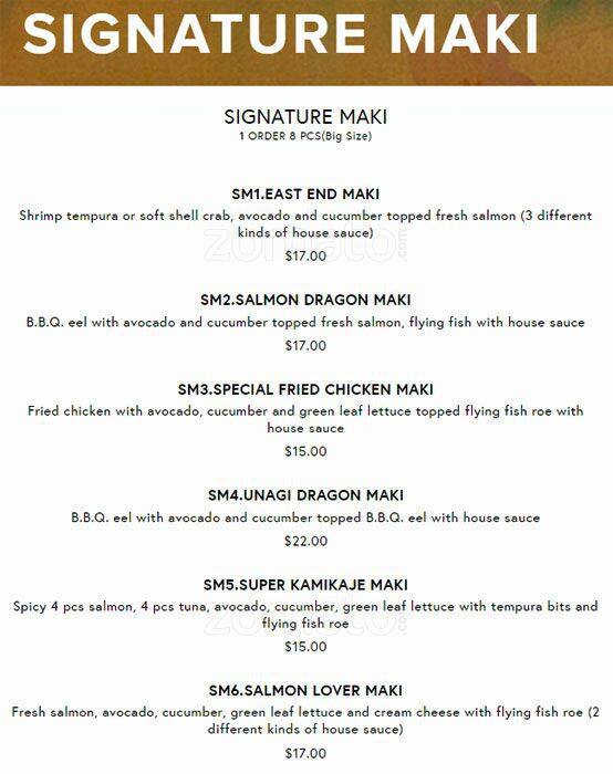 Menu of Yumei Sushi photo19