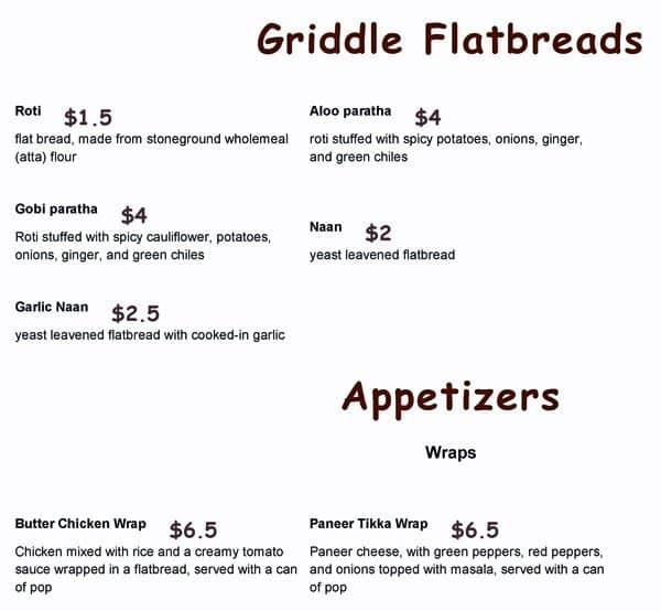 Menu of Indian Village Eatery photo6