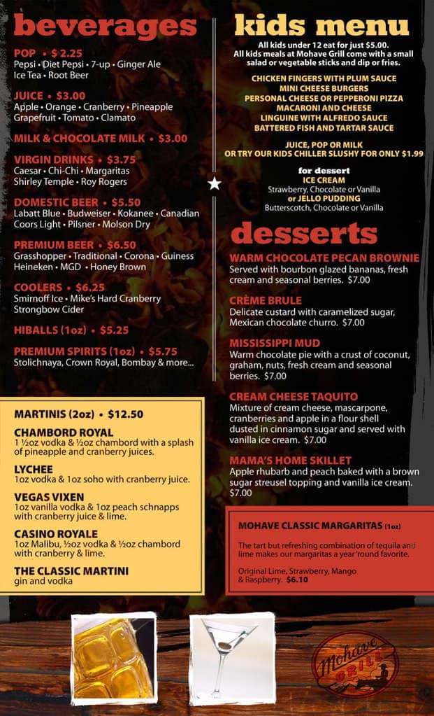 Menu of Mohave Grill photo4