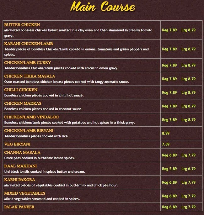 Menu of Dhaba Express photo2