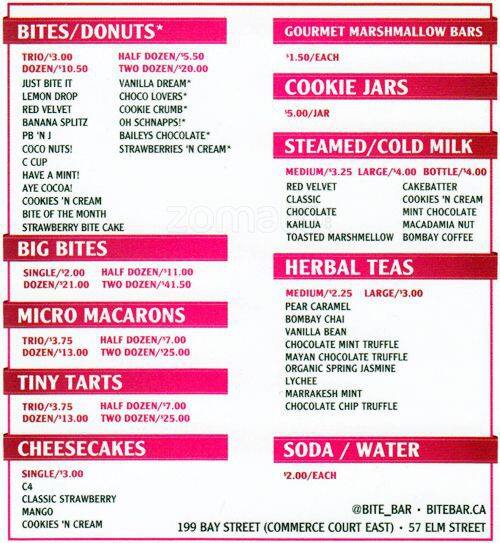 Menu of Bite Bar photo7