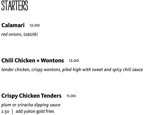 Menu of Earls photo2