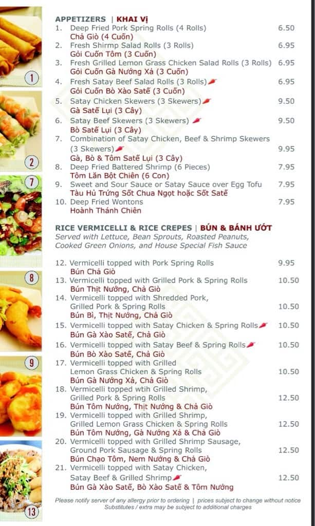 Menu of Van Son Vietnamese Cuisine photo2