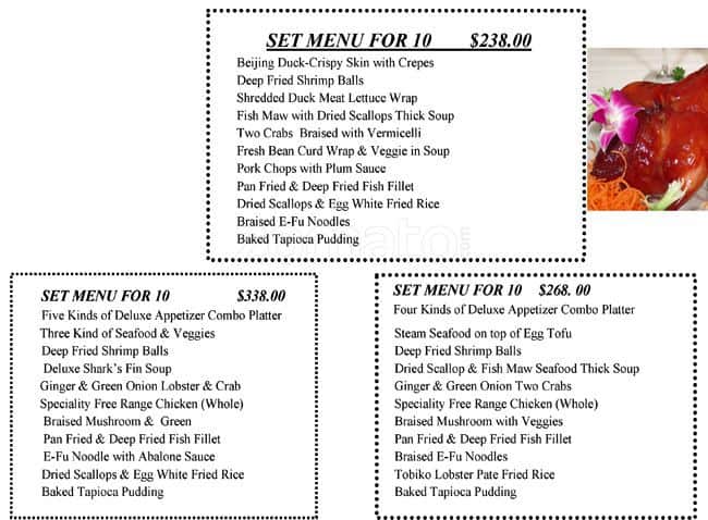 Menu of Phoenix Garden photo8