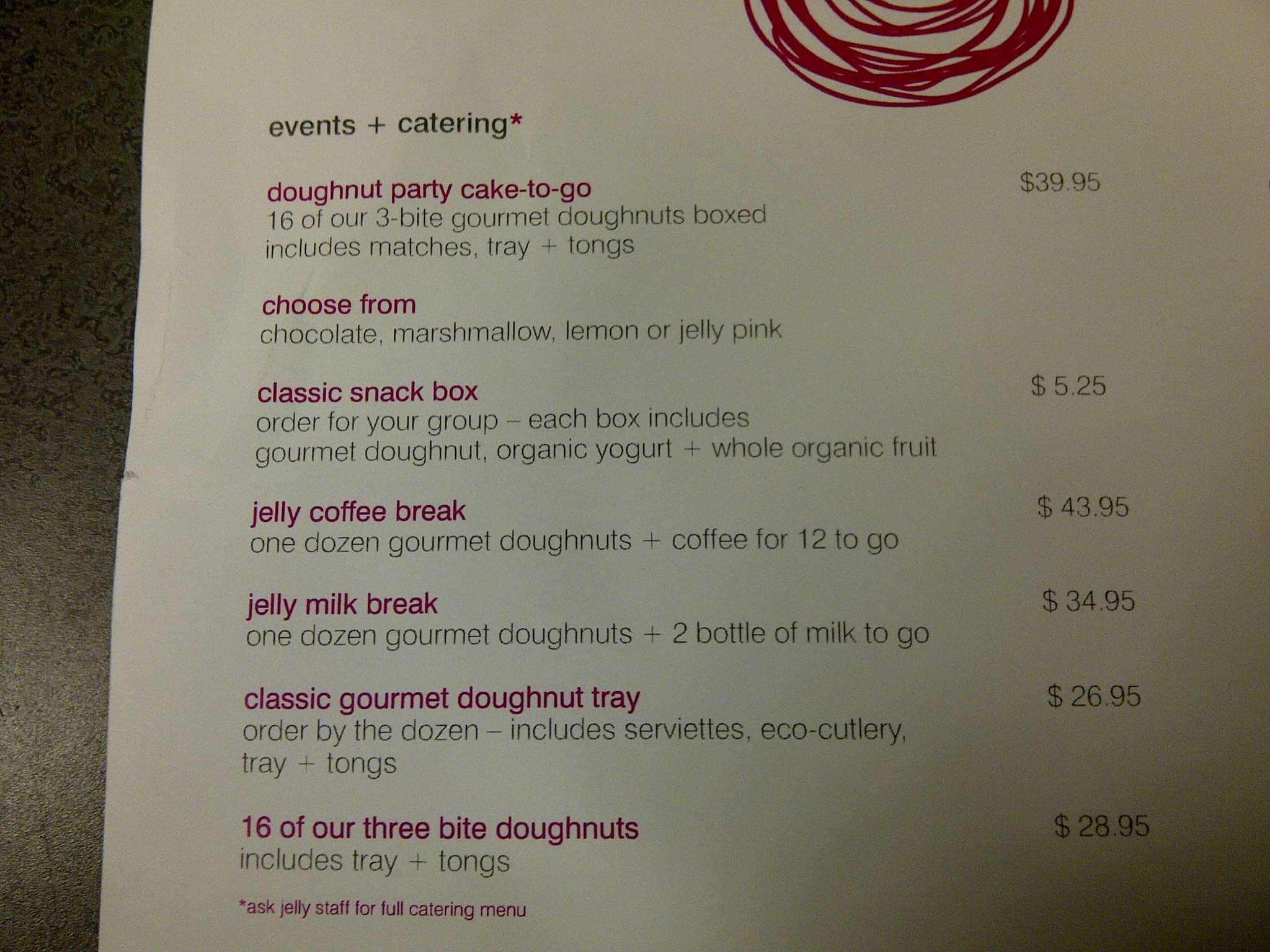 Menu of Jelly Modern Doughnuts photo4