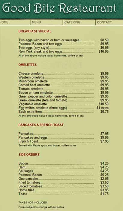 Menu of Good Bite photo2