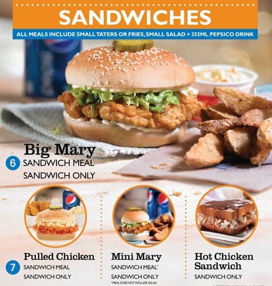 Menu of Mary Brown’s photo4