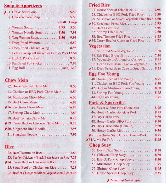 Menu of Man Seng Kitchen photo2