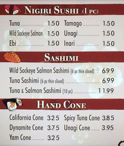 Menu of Bento Sushi photo5