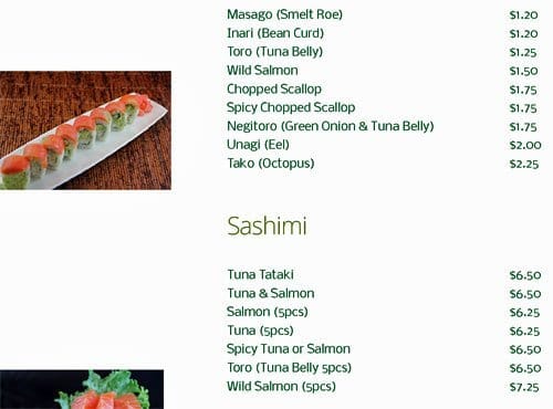 Menu of Riz Sushi Cafe photo8