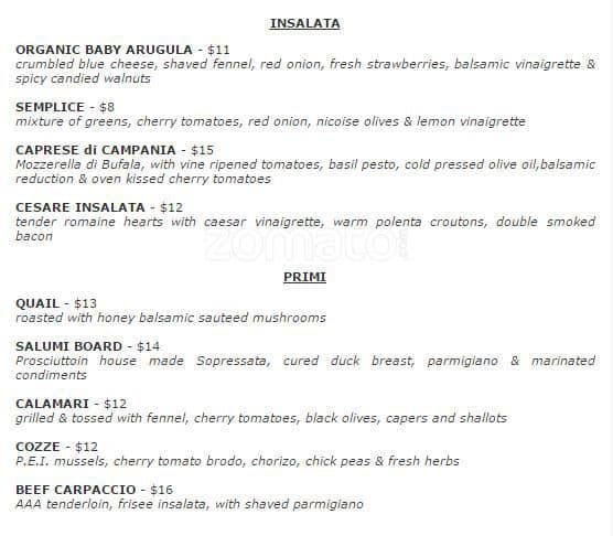 Menu of Pulcinella photo2