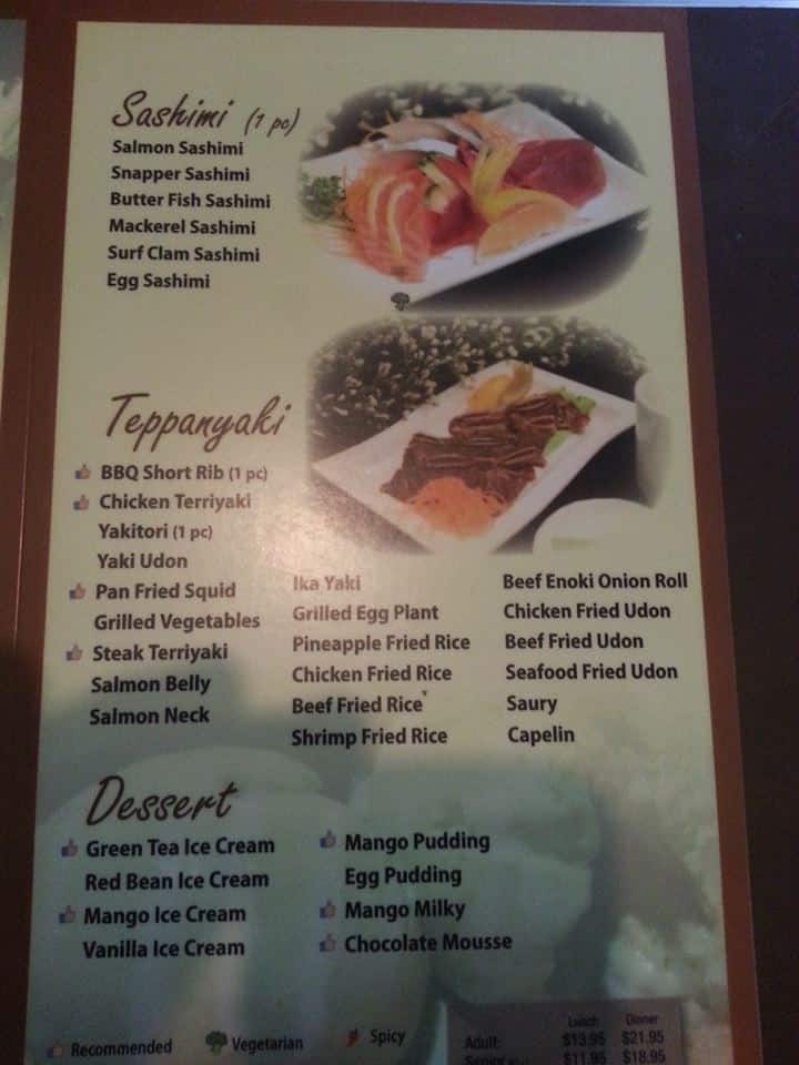 Menu of Aji Sai photo5
