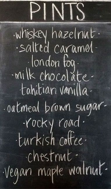 Menu of Earnest Ice Cream photo3