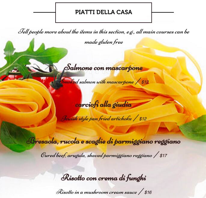 Menu of Rione XI photo3