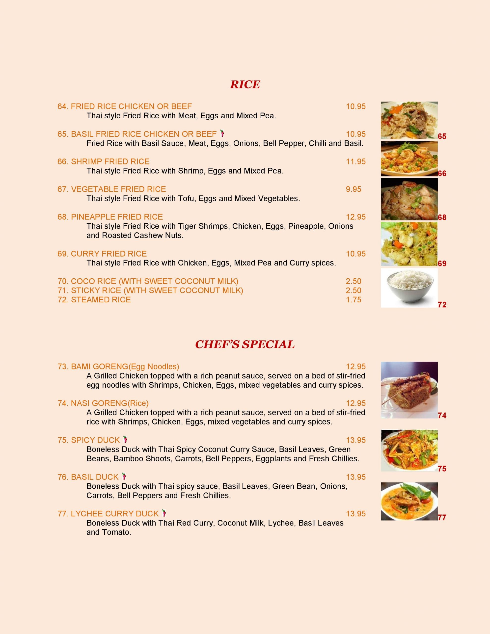 Menu of Thai Tamarind photo5