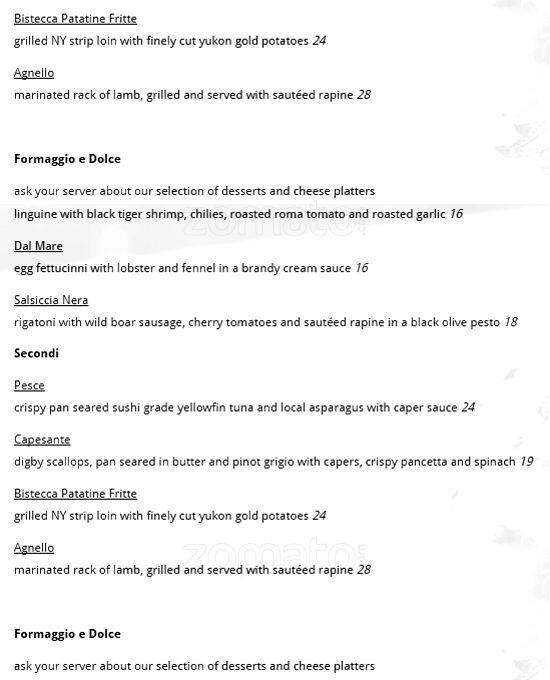Menu of Sotto Voce photo4