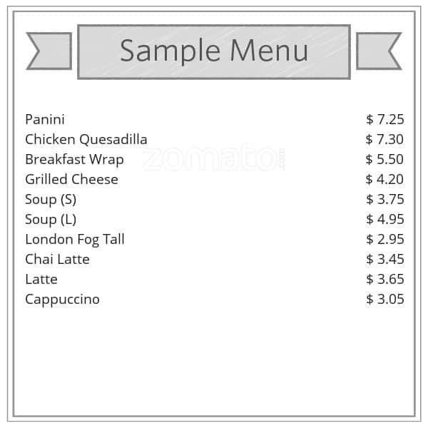 Menu of Season’s Apple Cafe photo2