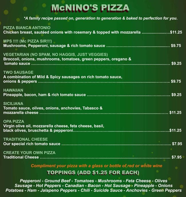 Menu of The Fossil & Haggis photo6