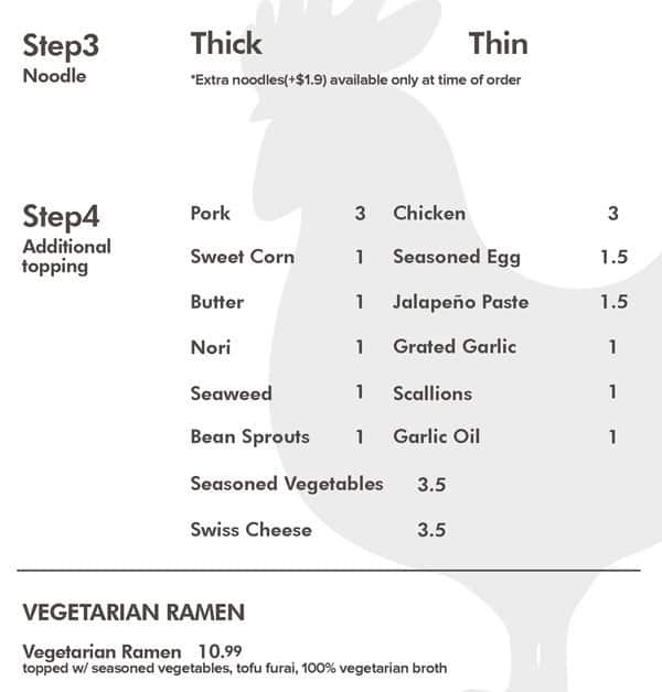 Menu of KINTON RAMEN photo4