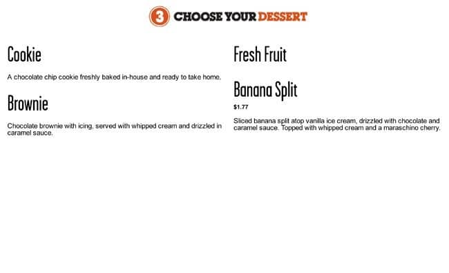 Menu of Jack Astor’s photo10