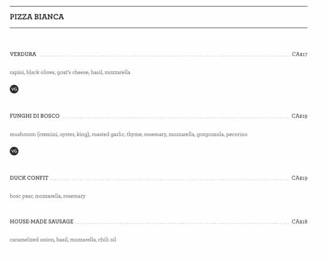 Menu of Pizzeria Libretto photo7