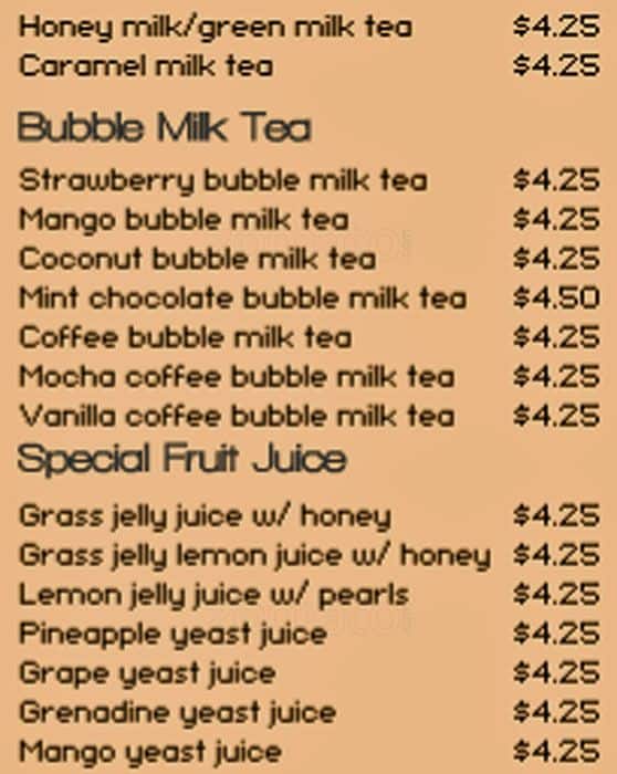 Menu of Well Tea photo12