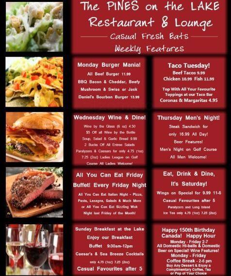 Menu of The Pines Clubhouse Restaurant photo4