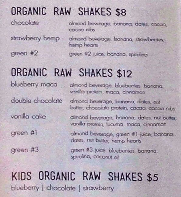 Menu of Glory Juice Co. photo2